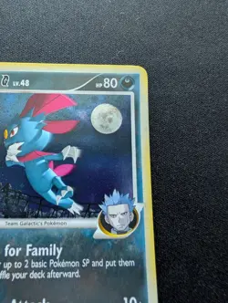 Mint Pokemon Weavile G Holo Card 17/127 Platinum - Image 3
