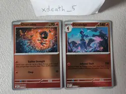 Charcadet Ceruledge - 019/094 20 - Phantasmal Flames - Rev Holo LP Pokemon Cards - Image 1