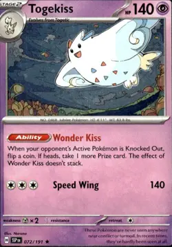 Togekiss - (Cosmos Holo) Holo Promo Miscellaneous Cards & Products 072/191 NM - Image 1