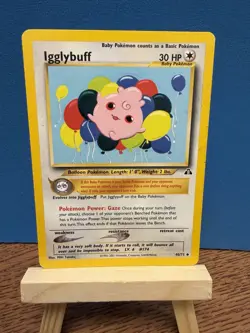 Pokemon TCG Igglybuff 40/75 Neo Discovery WOTC Card Vintage - Image 1