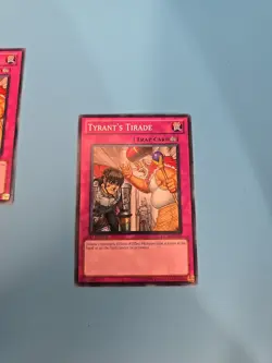 3x Yu-Gi-Oh! Tyrant’s Throes Trap Card X1 Lp Rare 1st Edition - Image 2