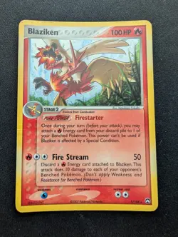EX Pokemon Blaziken Holo Card 5/108 Power Keepers - Image 1
