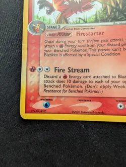 EX Pokemon Blaziken Holo Card 5/108 Power Keepers - Image 4