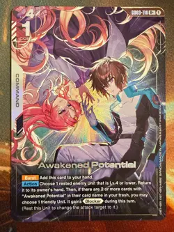 [ENGLISH] Gundam Card Game Awakened Potential GD03-118 R+ Alt Art Foil - Image 1