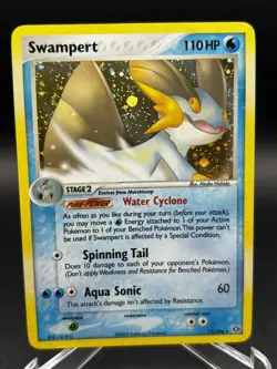 2005 Swampert 11/106 EX Emerald Holo Rare Card Nintendo Vintage LP/NM - Image 1