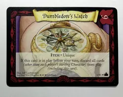 Harry Potter TCG Trading Card Game DUMBLEDORE'S WATCH Rare MP *Bend* - Image 1