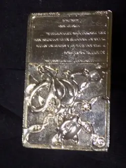 1999 MEWTWO #150 Gold Bar Card Limited Edition Burger King Gold Plated Pokemon - Image 3