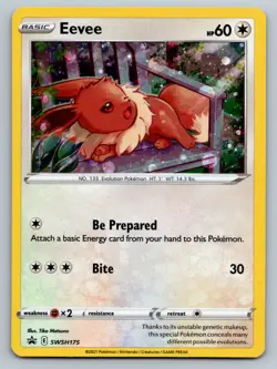 Eevee SWSH175 SWSH: Sword & Shield Promo Cards Holo LP - Image 1