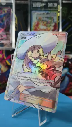 Pokemon Lillie 147/149 Full Art Ultra Rare Holo Trainer Base Set Card - Image 1