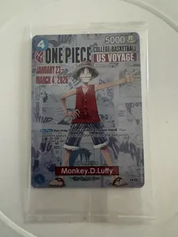 Bandai One Piece CCG Monkey D. Luffy US Voyage Promo Card P-055 - Image 1