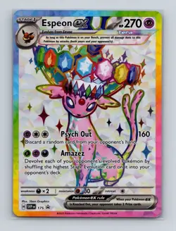 Espeon ex 175 Pokemon Scarlet & Violet SVP Black Star Promo Card NM+ - Image 1