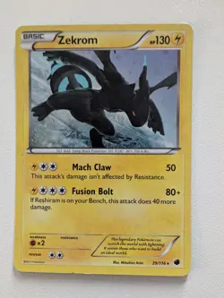 Zekrom 39/116 Plasma Freeze Holo Rare 130 HP Pokemon Card English - Image 1