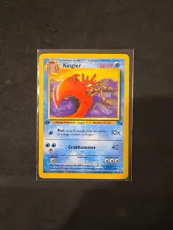 Kingler 38/62 Fossil Set Pokemon Card Vintage MINT - Image 1