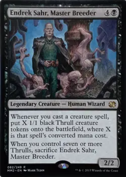 082/249 ENDREK SAHR, MASTER BREEDER RARE MODERN MASTERS 2015 MTG CARD - Image 1