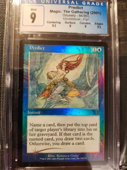 Predict Foil CGC 9 Rebecca Guay MTG Odyssey - Image 1