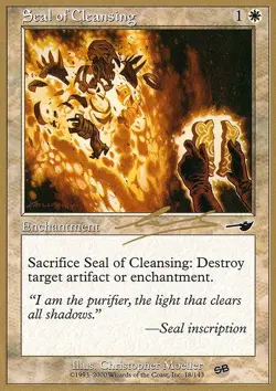 MTG Seal of Cleansing (nl18sb/117) World Championship Decks 2000 MP - Image 1