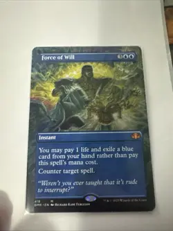 Force of Will (Borderless) Dominaria Remastered Regular - Image 1