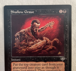 1x Shallow Grave Mirage MTG Magic the Gathering LP - Image 2