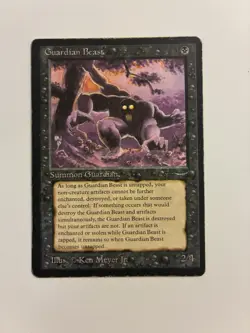 MTG Arabian Nights Guardian Beast HP Heavily Played See Pics Please - Image 1