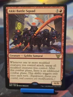 Akki Battle Squad Commander: Kamigawa: Neon Dynasty Regular - Image 1