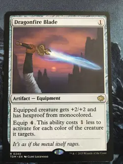 MTG: Dragonfire Blade Tarkir: Dragonstorm Regular, Rare, NM - Image 1