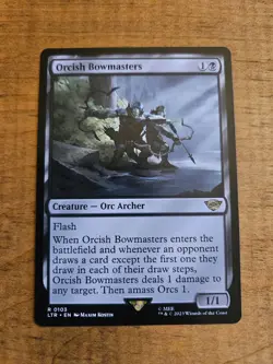Wizards of the Coast Orcish Bowmasters Regular Creature Black Rare LOTR - Image 1