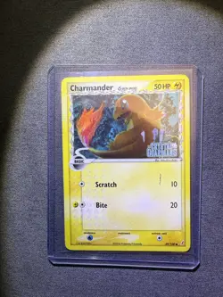 Pokemon Charmander 49/100 EX Crystal Guardians Delta Species Reverse Holo HP - Image 1