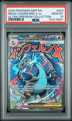 Mega Charizard X ex - 023 - ME: Mega Evolution Promo PSA 10 GEM MT English - Image 3
