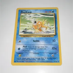 Pokemon Magikarp 30 HP Common Base Set 35/102 Wizards of the Coast 1999 Card - Image 1