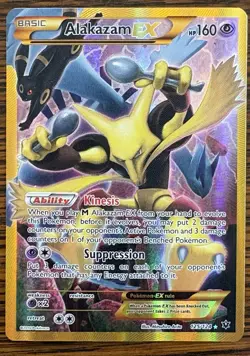 Pokemon Alakazam EX Secret Rare Full Art Holo Fates Collide #125/124 - Image 1