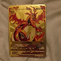 Pokemon Charizard DMAX Gold Metal Foil MAX Wildfire Card 021/100 500 HP English - Image 1