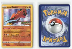 GALARIAN ZAPDOS SWSH124 PRERELEASE PROMO POKEMON TCG NM-LP - Image 3