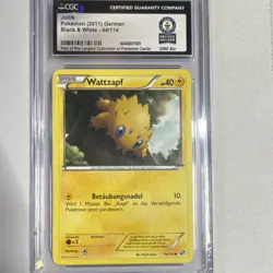 Pokemon Joltik Black & White 44/114 2011 CGC World Record 1 of 1 Kouki Saitou - Image 1