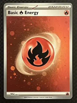 Pokemon TCG S&V 151 Holo Fire Energy HD Galaxy Cosmo Foil Variant - Image 1