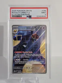 2025 Pokemon Dri En Rocket's Orbeetle Illustration Rare PSA 9 #198 - Image 1
