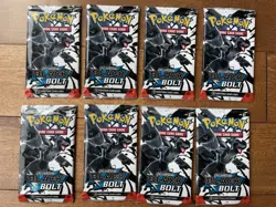 🔥 8 x Pokemon TCG Black Bolt Booster Pack Scarlet And Violet NEW SEALED - Image 1