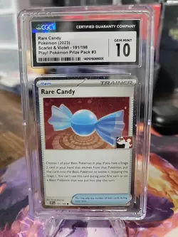Rare Candy 2023 Scarlett And Violet #191 Play! Pokemon Prize Pack #3 Cosmos Holo - Image 1