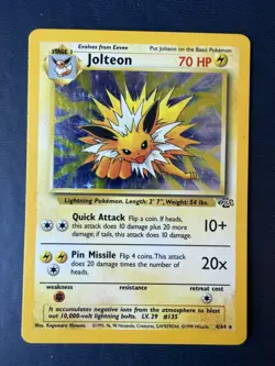 1999 Pokemon Jungle #4/64 Jolteon-Holo - Image 1