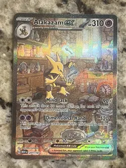 Alakazam ex 201/165 Special Illustration Rare Scarlet & Violet 151 Pokemon - Image 1