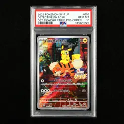 PSA 10 GEM MT 2023 Pokemon JPN Detective Pikachu 098/SV-P PROMO - Image 1