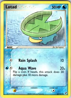 Lotad - 063/107 63/107 Deoxys Pokemon TCG LP Normal - Image 1