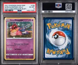 2021 POKEMON SWSH BLACK STAR PROMO #126 GALARIAN SLOWPOKE-HOLO PSA 6 POP 40 - Image 3