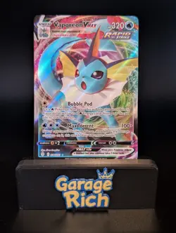 Vaporeon VMAX 030/203 Ultra Rare - SWSH07: Evolving Skies Pokemon TCG NM+ - Image 1