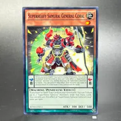Yu-Gi-Oh! Breakers of Shadow #BOSH-EN011 Superheavey Samurai General Coral - Image 1