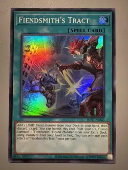 YUGIOH FIENDSMITH'S TRACT ASIA ENGLISH EDITION INFO-AE061 SUPER RARE - Image 1