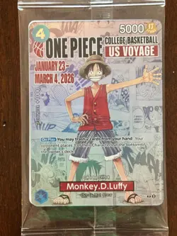 One Piece Monkey.D.Luffy (College Basketball US Voyage) Promotion P-055 - Image 3