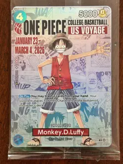 One Piece Monkey.D.Luffy (College Basketball US Voyage) Promotion P-055 - Image 1