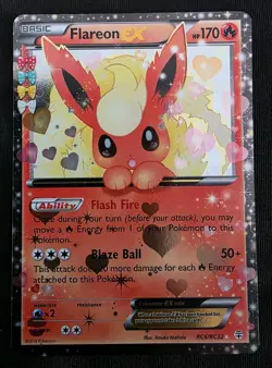 Pokemon TCG Flareon EX Holo Rare Card Radiant Collection RC6/RC32 Generations MP - Image 1