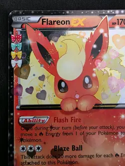 Pokemon TCG Flareon EX Holo Rare Card Radiant Collection RC6/RC32 Generations MP - Image 3