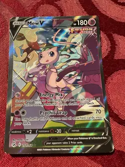 Mew v 251/264 Fusion Strike Alternate Art Pokemon TCG Card - Image 1